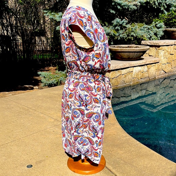 NWT DR2 by Daniel Rainn Paisley Dress - Picture 3 of 9